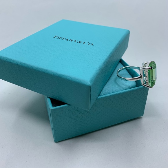 TIFFANY & CO Sparklers Cocktail Green Quartz 925 - Picture 6 of 7